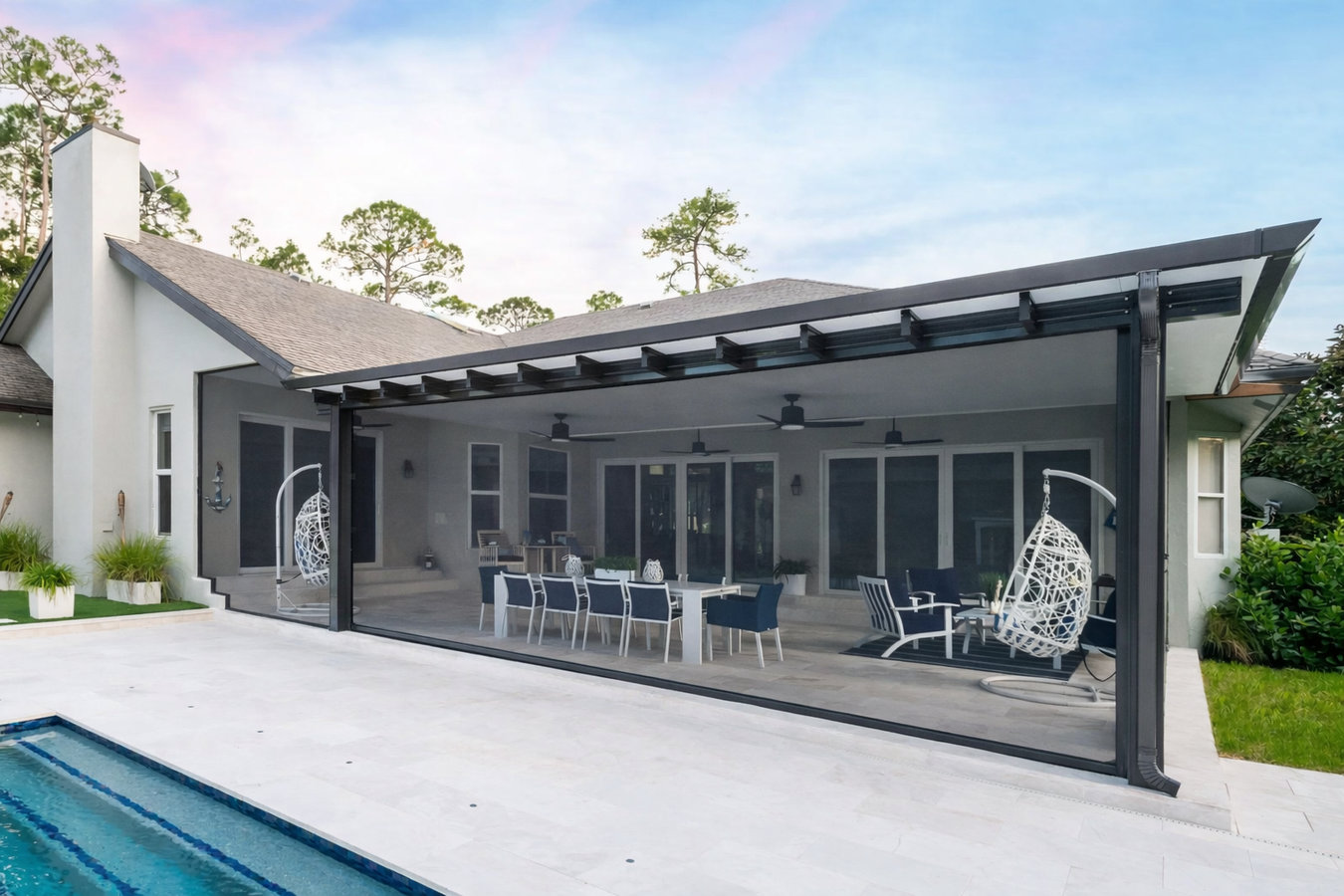 Screen room installation in Fremont, CA